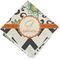 Swirls, Floral & Chevron Cloth Napkins - Personalized Lunch (Folded Four Corners)