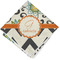 Swirls, Floral & Chevron Cloth Napkin w/ Name and Initial