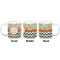 Swirls, Floral & Chevron Coffee Mug - 20 oz - White APPROVAL