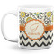 Swirls, Floral & Chevron 20 Oz Coffee Mug - White (Personalized)