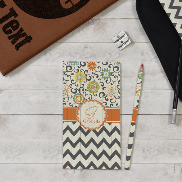 Swirls, Floral & Chevron Colored Pencils - In Context