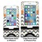 Swirls, Floral & Chevron Compare Phone Stand Sizes - with iPhones