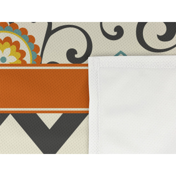 Swirls, Floral & Chevron Cooling Towel- Detail