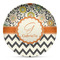 Swirls, Floral & Chevron DecoPlate Oven and Microwave Safe Plate - Main