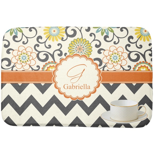 Swirls, Floral & Chevron Dish Drying Mat
