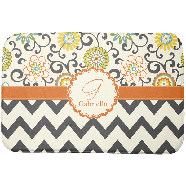 Custom Swirls, Floral & Chevron Dish Drying Mat (Personalized)