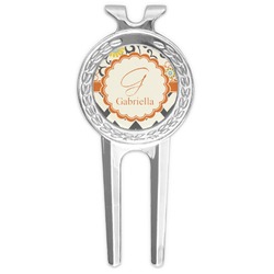 Swirls, Floral & Chevron Golf Divot Tool & Ball Marker (Personalized)