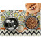 Swirls, Floral & Chevron Dog Food Mat - Small LIFESTYLE