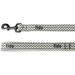 Swirls, Floral & Chevron Deluxe Dog Leash (Personalized)