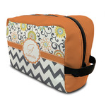 Swirls, Floral & Chevron Toiletry Bag / Dopp Kit (Personalized)