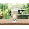 Swirls, Floral & Chevron Double Wall Tumbler with Straw Lifestyle