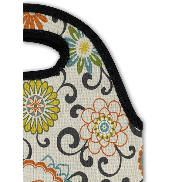 Swirls, Floral & Chevron Double Wine Tote - Detail 1 (new)