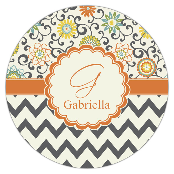Swirls, Floral & Chevron Drink Topper - Large - Single