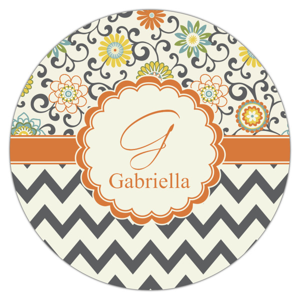 Swirls, Floral & Chevron Drink Topper - Medium - Single