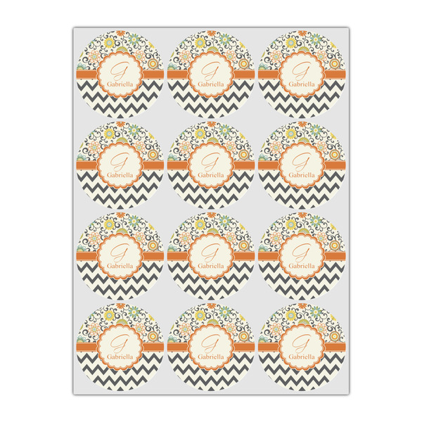 Swirls, Floral & Chevron Drink Topper - Small - Set of 12