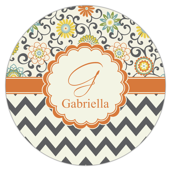 Swirls, Floral & Chevron Drink Topper - XLarge - Single