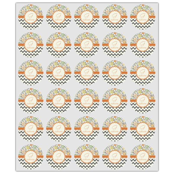 Swirls, Floral & Chevron Drink Topper - XSmall - Set of 30