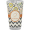 Swirls, Floral & Chevron Pint Glass - Full Color - Front View