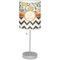 Swirls, Floral & Chevron Lamp with Drum Shade (Personalized)
