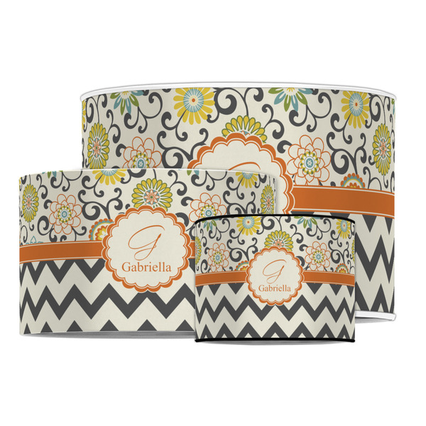 Swirls, Floral & Chevron Drum Lampshades - MAIN