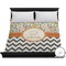 Swirls, Floral & Chevron Duvet Cover - King (Personalized)