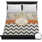 Swirls, Floral & Chevron Duvet Cover - Full / Queen (Personalized)