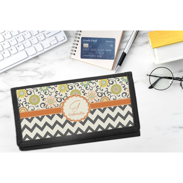 Swirls, Floral & Chevron DyeTrans Checkbook Cover - LIFESTYLE