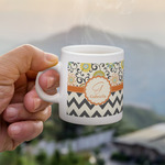 Swirls, Floral & Chevron Single Shot Espresso Cup - Single (Personalized)