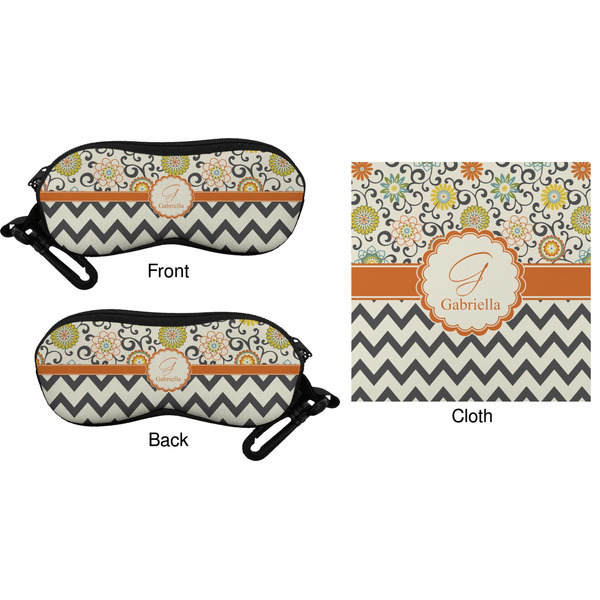 Swirls, Floral & Chevron Eyeglass Case & Cloth (Approval)