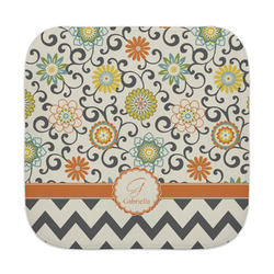 Swirls, Floral & Chevron Face Towel (Personalized)