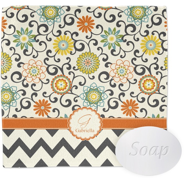 Custom Swirls, Floral & Chevron Washcloth (Personalized)