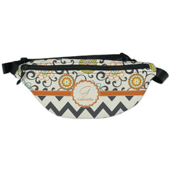 Swirls, Floral & Chevron Fanny Pack - Classic Style (Personalized)