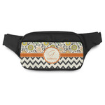 Swirls, Floral & Chevron Fanny Pack - Modern Style (Personalized)