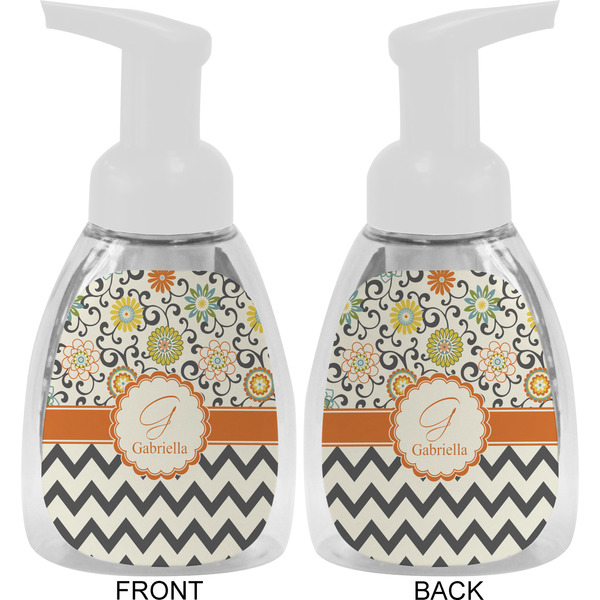 Swirls, Floral & Chevron Foam Soap Bottle Approval - White
