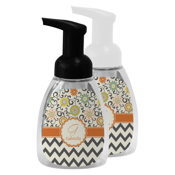 Swirls, Floral & Chevron Foam Soap Bottles - Main