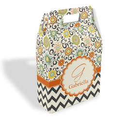 Swirls, Floral & Chevron Gable Favor Box (Personalized)