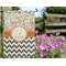 Swirls, Floral & Chevron Garden Flag - Outside In Flowers