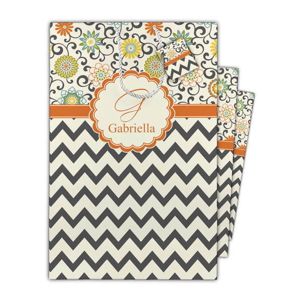 Swirls, Floral & Chevron Gift Bags - Parent/Main