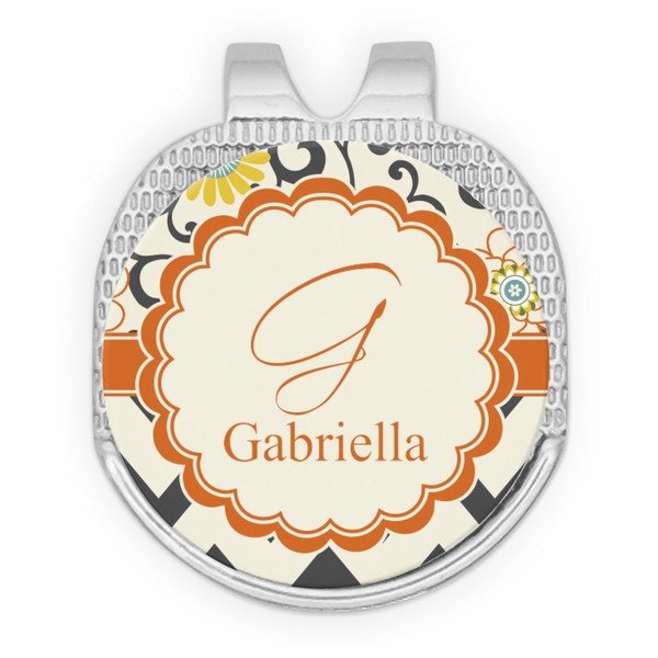 Swirls, Floral & Chevron Golf Ball Hat Marker Hat Clip