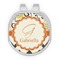 Swirls, Floral & Chevron Golf Ball Marker - Hat Clip - Silver