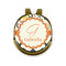 Swirls, Floral & Chevron Golf Ball Marker - Hat Clip - Gold