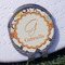 Swirls, Floral & Chevron Golf Ball Marker Hat Clip - Silver - Front