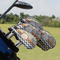 Swirls, Floral & Chevron Golf Club Cover - Set of 9 - On Clubs