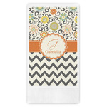 Swirls, Floral & Chevron Guest Towels - Full Color (Personalized)
