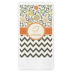 Swirls, Floral & Chevron Guest Paper Towels - Full Color (Personalized)