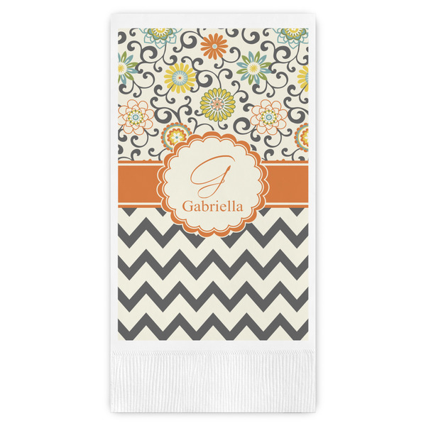 Custom Swirls, Floral & Chevron Guest Towels - Full Color (Personalized)