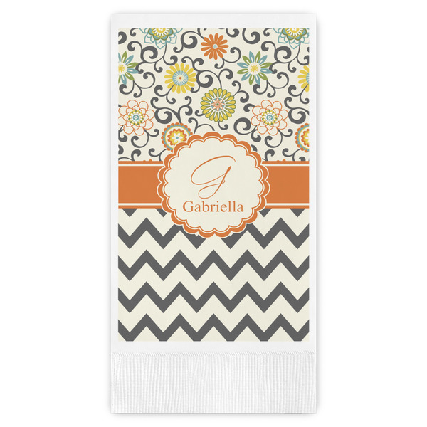 Custom Swirls, Floral & Chevron Guest Paper Towels - Full Color (Personalized)