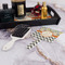 Swirls, Floral & Chevron Hand Mirror - With Hair Brush