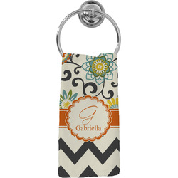 Swirls, Floral & Chevron Hand Towel - Full Print (Personalized)