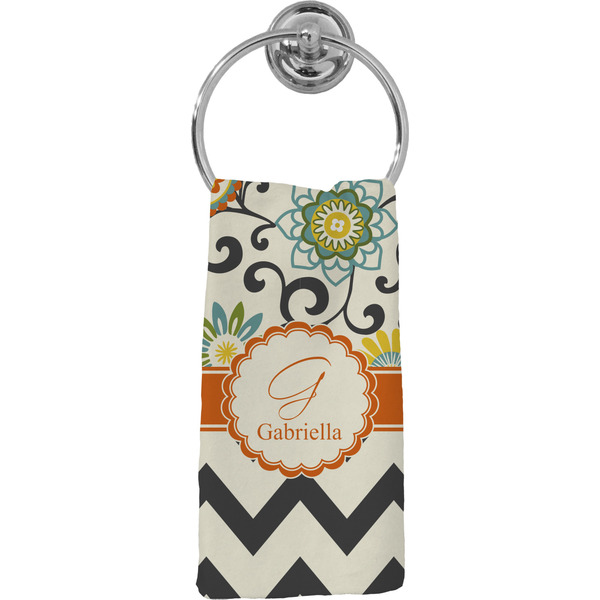 Custom Swirls, Floral & Chevron Hand Towel - Full Print (Personalized)